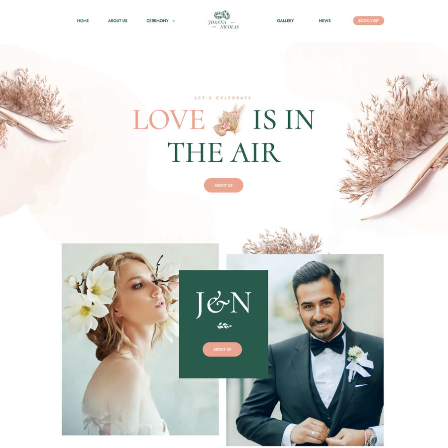 Event website - Wedding
